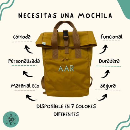 MOCHILA ECO "ROLL TOP" PERSONALIZADA