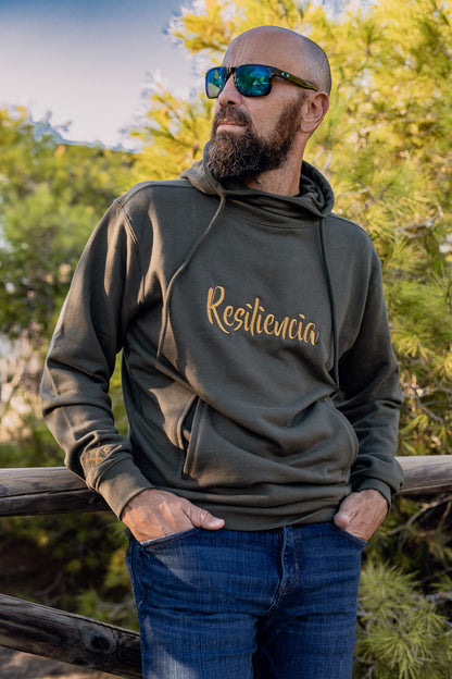 Sudadera UNISEX con capucha y cuello "Resiliencia"