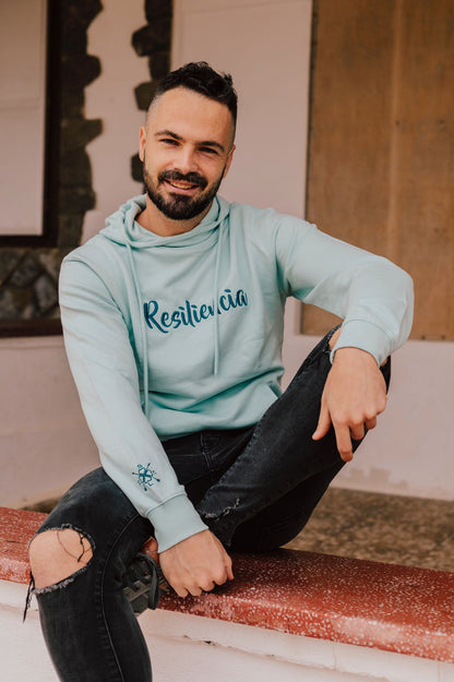 Sudadera UNISEX con capucha y cuello "Resiliencia"