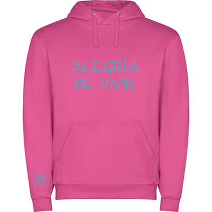 SUDADERA UNISEX CON CAPUCHA NIÑ@S "ALEGRÍA DE VIVIR"