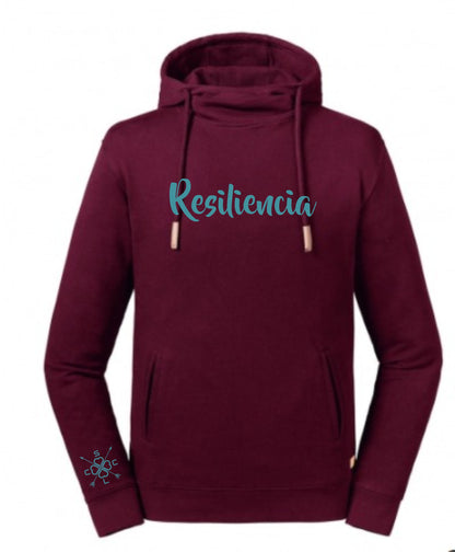 Sudadera UNISEX con capucha y cuello "Resiliencia"