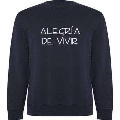 SUDADERA UNISEX "ALEGRÍA DE VIVIR" (Varios colores)