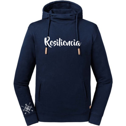 Sudadera UNISEX con capucha y cuello "Resiliencia"