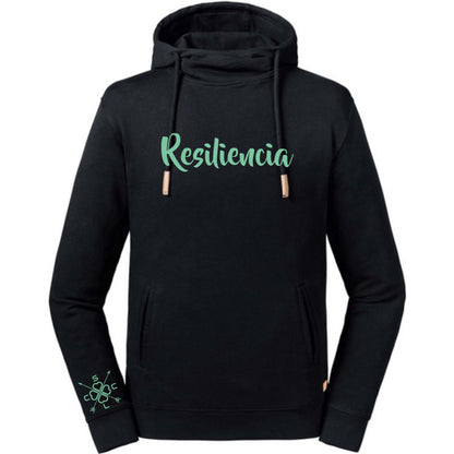 Sudadera UNISEX con capucha y cuello "Resiliencia"