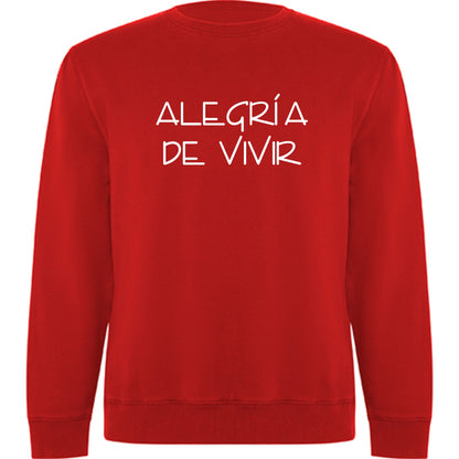 SUDADERA UNISEX "ALEGRÍA DE VIVIR" (Varios colores)