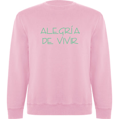 SUDADERA UNISEX "ALEGRÍA DE VIVIR" (Varios colores)