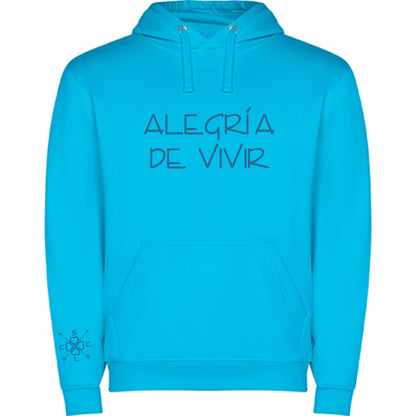 SUDADERA UNISEX CON CAPUCHA NIÑ@S "ALEGRÍA DE VIVIR"