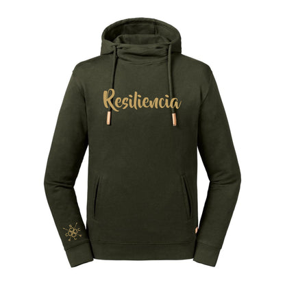 Sudadera UNISEX con capucha y cuello "Resiliencia"