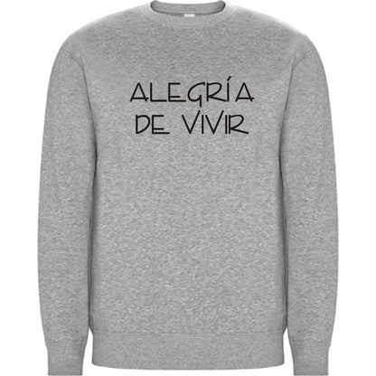 SUDADERA UNISEX "ALEGRÍA DE VIVIR" (Varios colores)